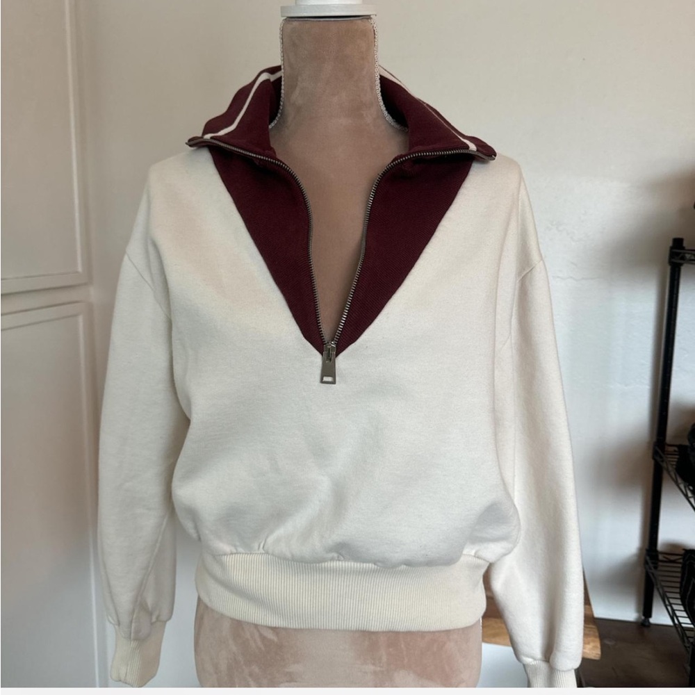 Zara zip up sweatshirt